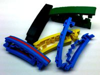 Bar Hairclip - Stars and Plain by Bioluminescence