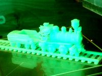 3D Challenge's Wooden Train. by Thaed