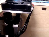 Ultimaker extruder stepper fan holder by bkubicek