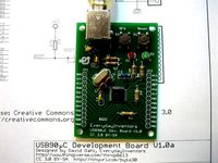 USB90μC Minimal Development Board V1.0a by EverydayInventors