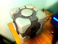 Weighted Companion Cube Computer Case by MotorOn