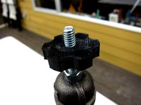 Parametric knob for attaching camera to $14 Steadicam by gpvillamil