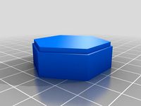 Stackable Hex Game Piece by mrbug