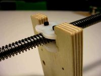 Flat drivenut for 12x6x2 (mm) trapezium thread by JelleBoomstra