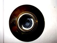 Conical jam for broken door catch by grokbeer