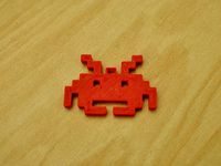 Space Invader Ornament/Key Chain by RobbinsvilleHighSchool