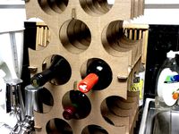 Simple Cardboard Wine Rack v1 by jmne