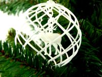 Rudolph 3D printed in a Christmas Decoration by imaterialise