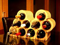 Asymmetrical Wine Rack by robyward