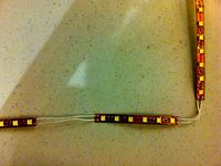 LEDs installed by segmenting to turn corners by nycdesigner