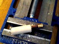 hybrid PTFE/wood insulator by whosawhatsis