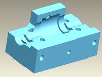 Mendel geared extruder driven-holder v2 by camiel