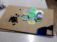Travel Settlers of Catan pieces by adina
