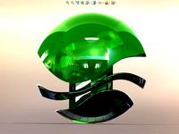 ISC Logo rendered into a 3D Globe by SolidWorksMagi