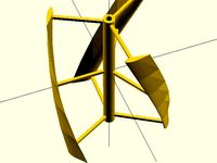 Vertical Axle Wind Turbine(VAWT) with noise decreasing upgrade by random
