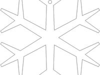 Laser Cut Snowflake Tree Ornament by wulfdesign