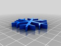 Snowflake Tree Ornament by wulfdesign