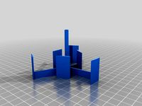 MakerBot-able/RepRap-able Darrieus Turbine by cyrozap