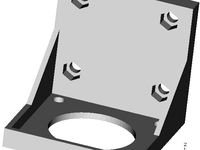 Holder for NEMA23 type stepper motor by BogdanKecman