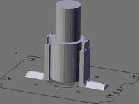 Dremel Bracket for Cupcake CNC by MaskedRetriever