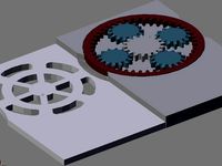 Planetary gear calling card (MakerBot Printable Version) by MaskedRetriever