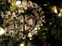 NYC Resistor Snowflake Ornament by ericskiff