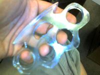 Acrylic knuckles "paperweight" by daewootech