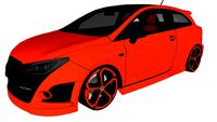 Seat Ibiza 6J Cupra Bocanegra Tuned on DOTZ Hanzo