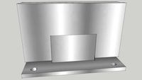 CRL Vienna Glass to wall hinge chrome