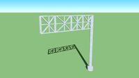 Illinois Tollway Sign- Blank Gantry