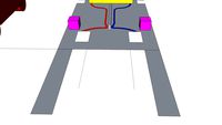 a small car with scircit board for hornby