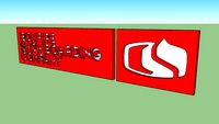 Bonfire snowboarding company logo 3d