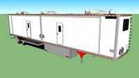 53' Great Dane Ex-Reefer Semi Trailer Mobile Shop/Office/RV
