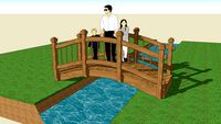 Wooden Park Bridge