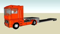 Renault Magnum with Low Boy Trailer