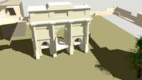 triumphal arch and designed bridge