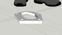 5 bolt Outlet Flange for Garrett turbo 10mm thick