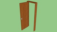 Porta / Batente aberto / Exit open 80 x 2,10 m