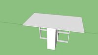 Crate and Barrel Span White Gateleg Table