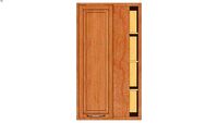 Wall Blind Corner Single Door 54H