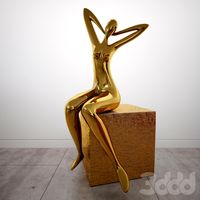 Modrest Figure Modern Gold Scuplture
