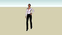 3D Female Adult Character - Business Casual