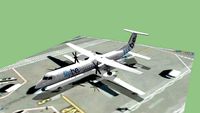 FlyBe Dash 8 Q400 at Southampton Airport