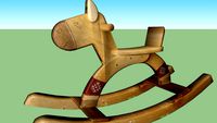 wooden rocking horse