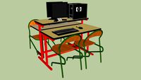 double table informatique en salle de technologie au collège
