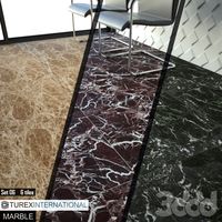 TUREX INTERNATIONAL Marble Tiles Set 06