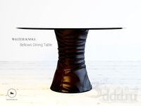 Bellows leather table by Walter Knoll
