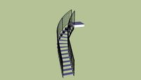 Escalier tournant Semi-circular staircase