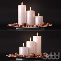 candle and nuts