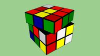 Unsolved Rubix cube
